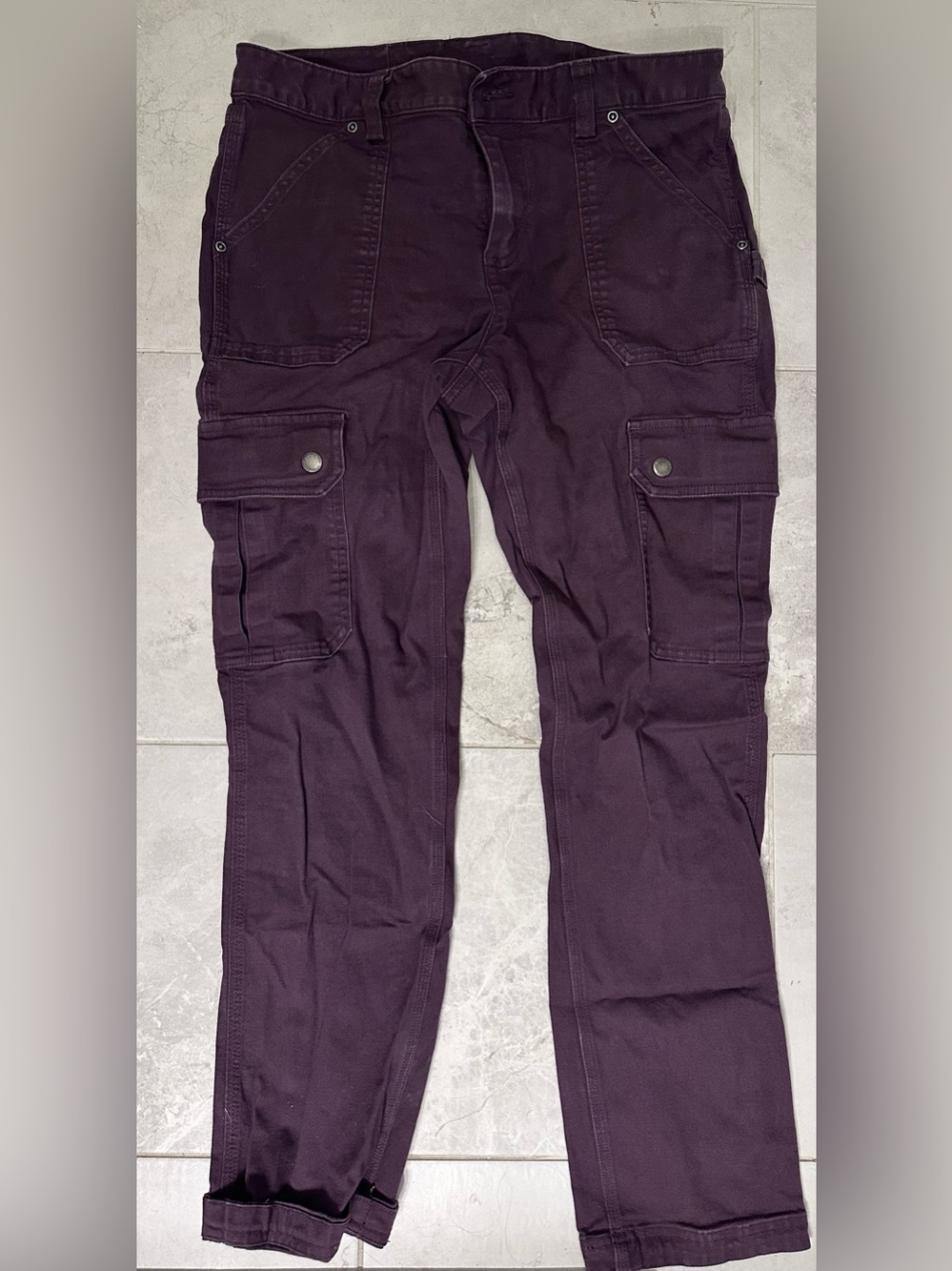 Duluth Trading Co Women's Plum Cargo Pants - Multi-Pocket Utility